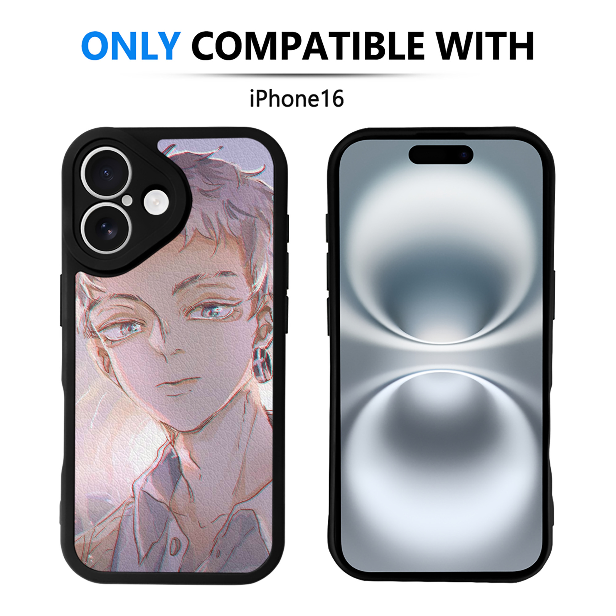 （画像用） 東京リベンジャーズ Tokyo Revengers 【iPhone 16シリーズ対応】シリコンスマホケース（レザー調） 材質：シリコン